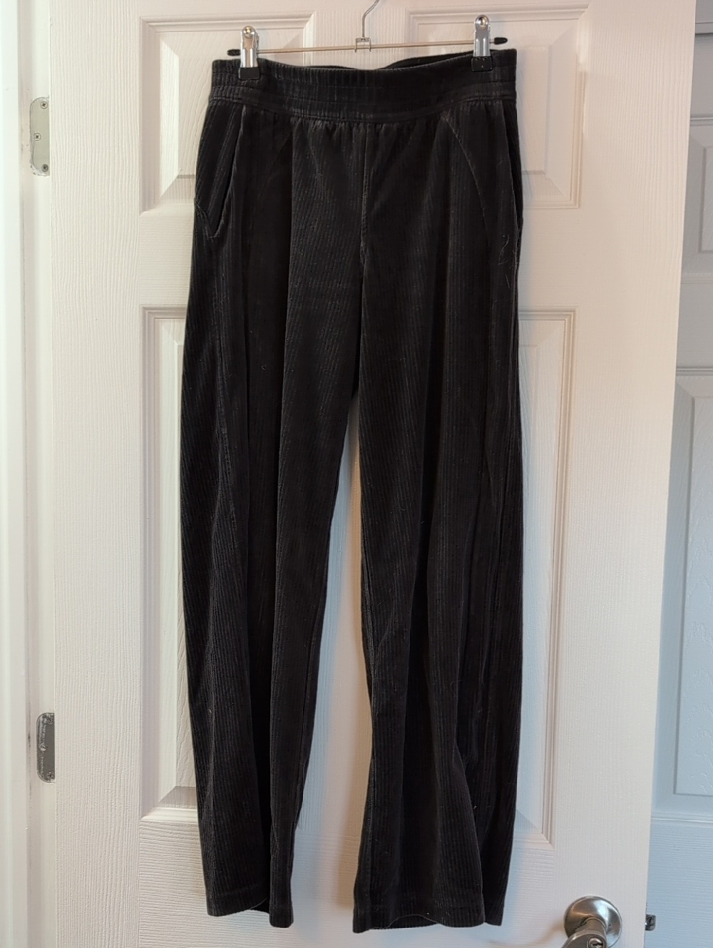 Dark Grey Corduroy Wide-Leg Lululemon Pants